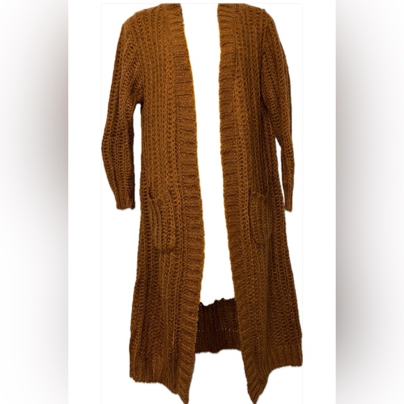 Burnt Orange Long Knit Cardigan!
Medium - Picture 3 of 10